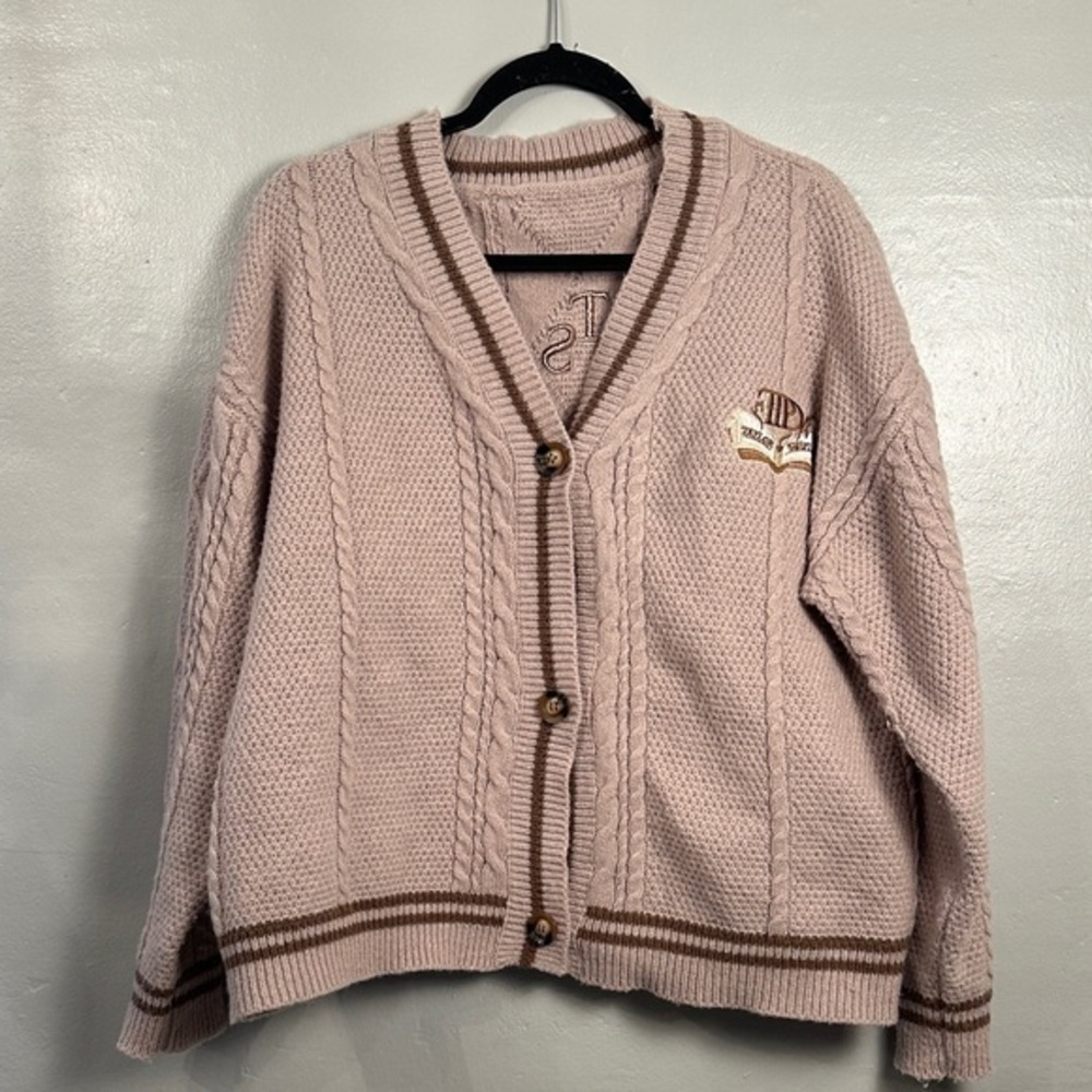 Taylor Swift The Tortured Poets Department Cardigan TTPD Brown Women's Large